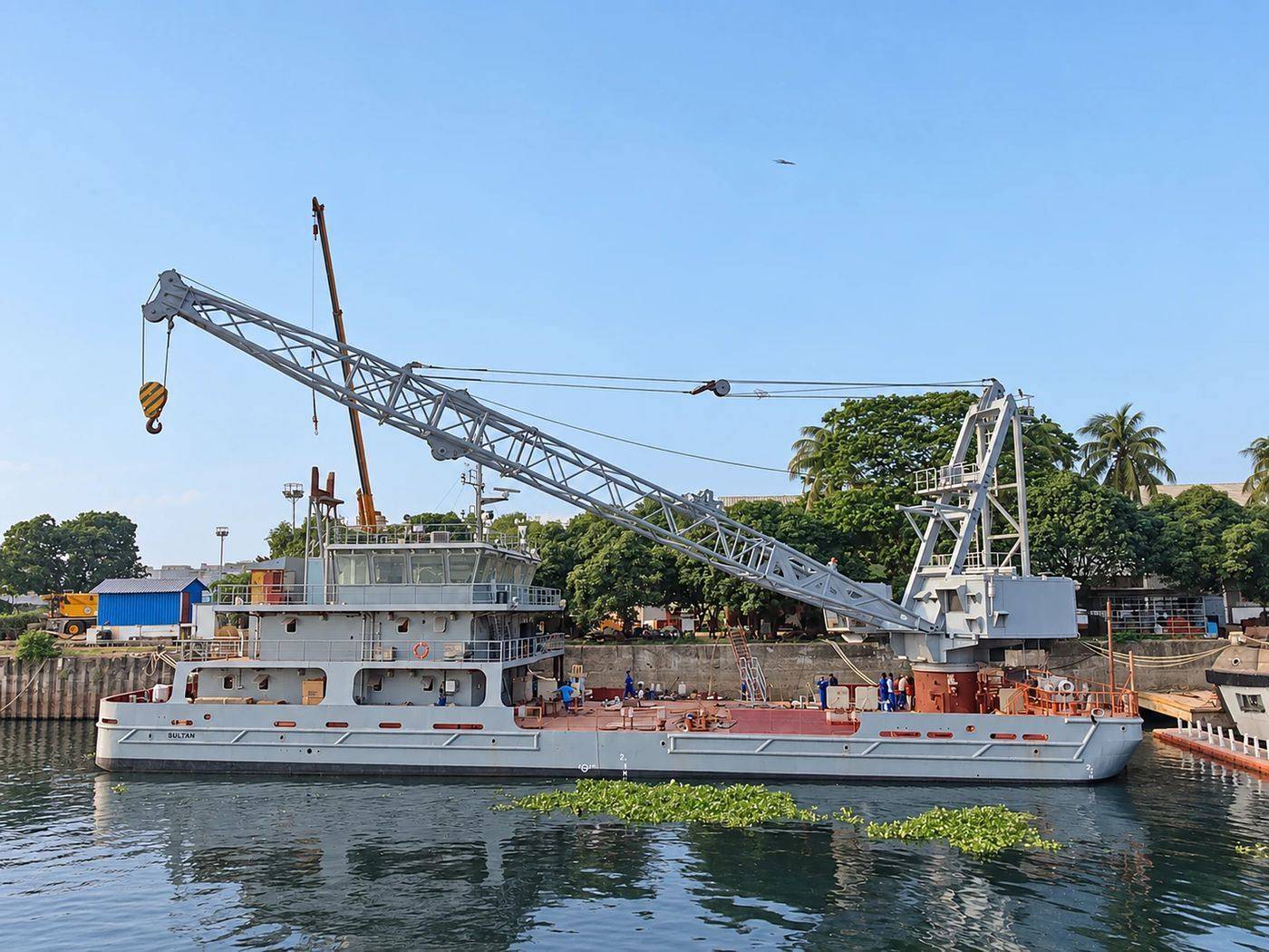 Floating Barge Crane